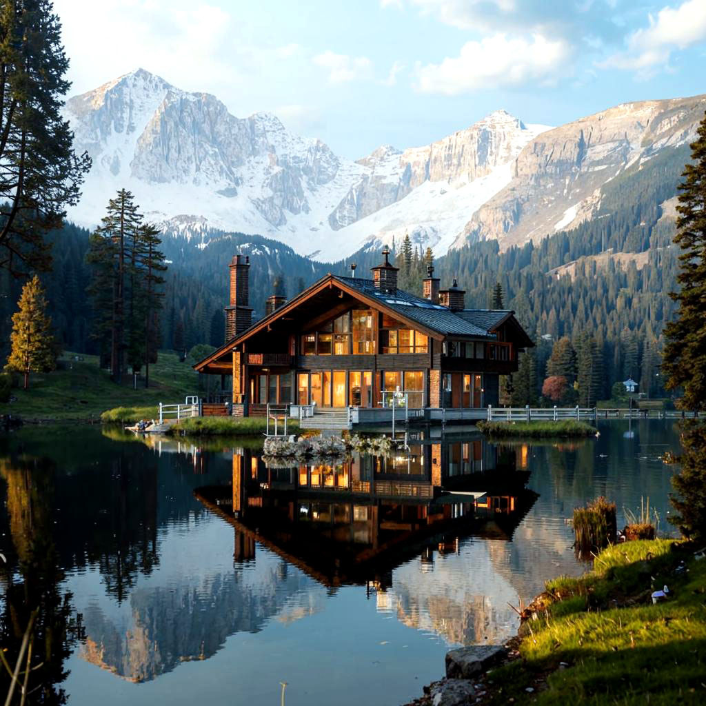 Домик моей мечты нарисованый нейросетью. Я согласен! 😄