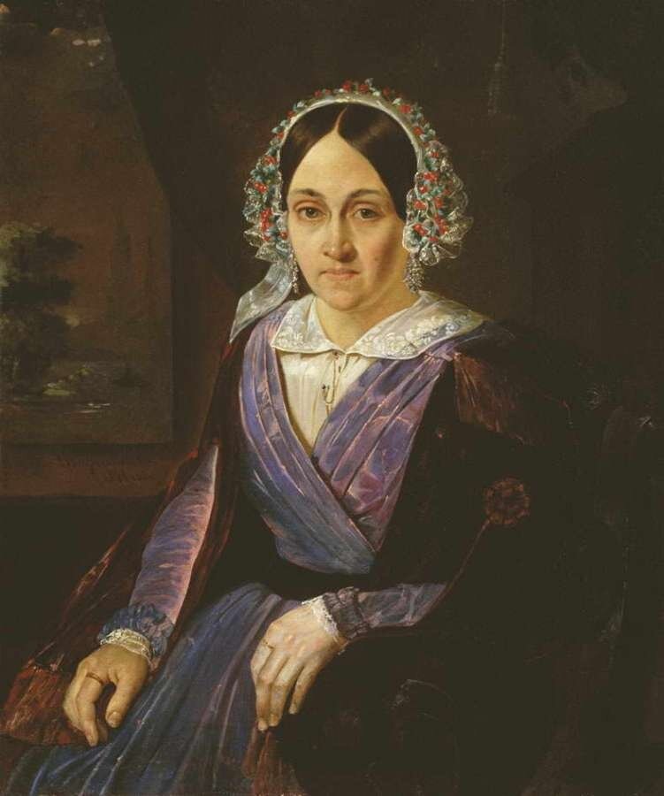 Женский портрет. 1848. Художник Дмитрий Мартынов
