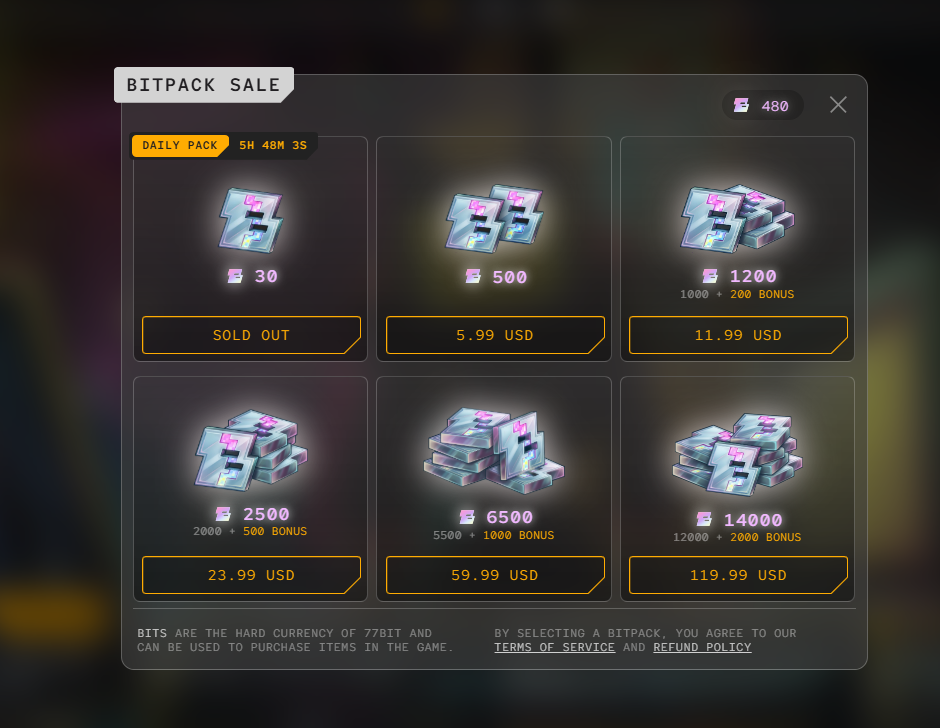 Как зарабатывать в игре 77-Bit