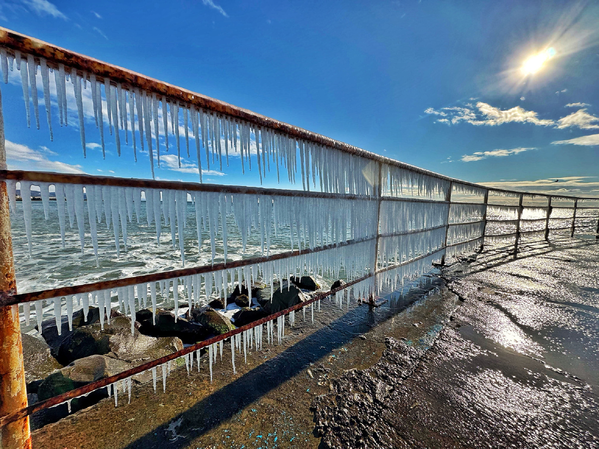 Вот такую красоту заснял, когда мы шли днем их уже не было