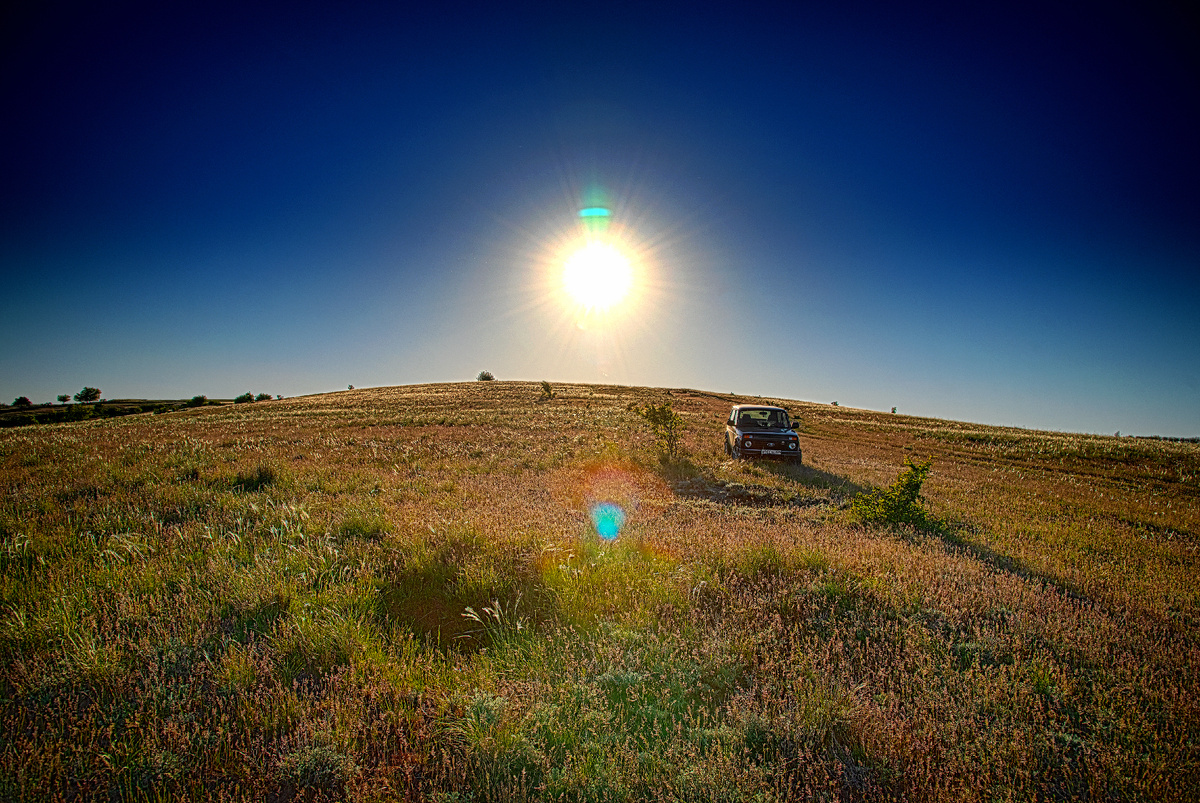 В паре десятков километров от Калача-на-Дону.