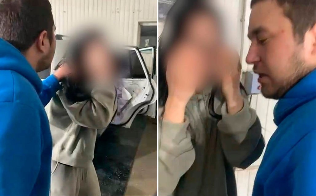    Коллаж из кадров видео, полученного оперативниками.