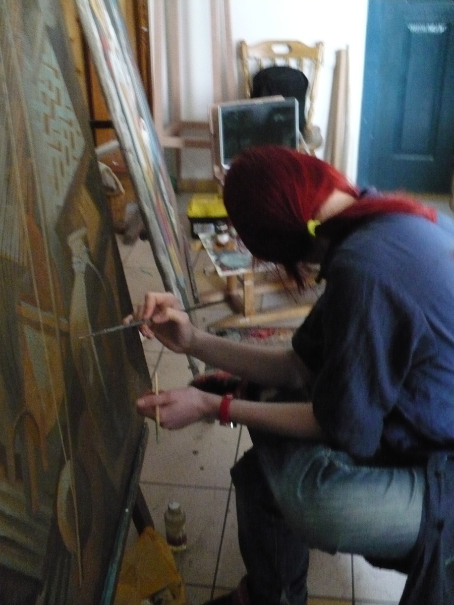 Прячусь в мастерской от Ваших вопросов))