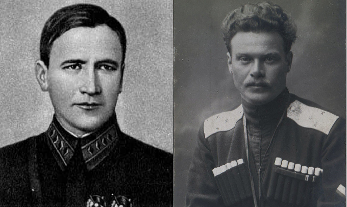 Противники: комдив А.И. Седякин и комкор А.Г. Шкуро. Фото из открытых источников