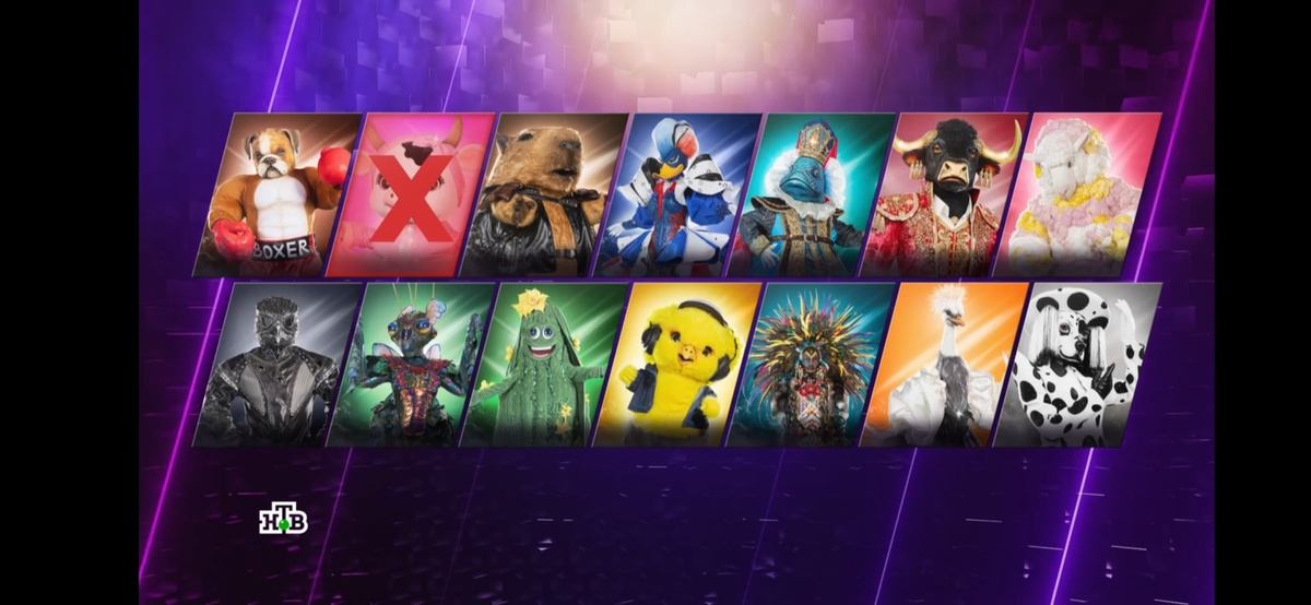 Скрин из телепередачи Шоу "Маска 6"