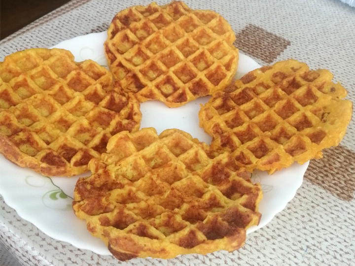 Тыквенные вафли