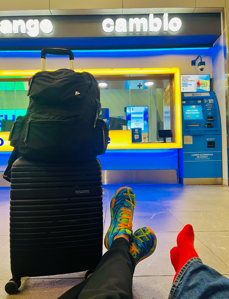 Вот такое вот ожидание рейса в аэропорту Сантьяго