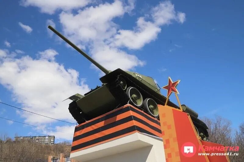 Памятник Т-34 в Петропавловске-Камчатском / Виктор Гуменюк (архив) / ИА «Камчатка»