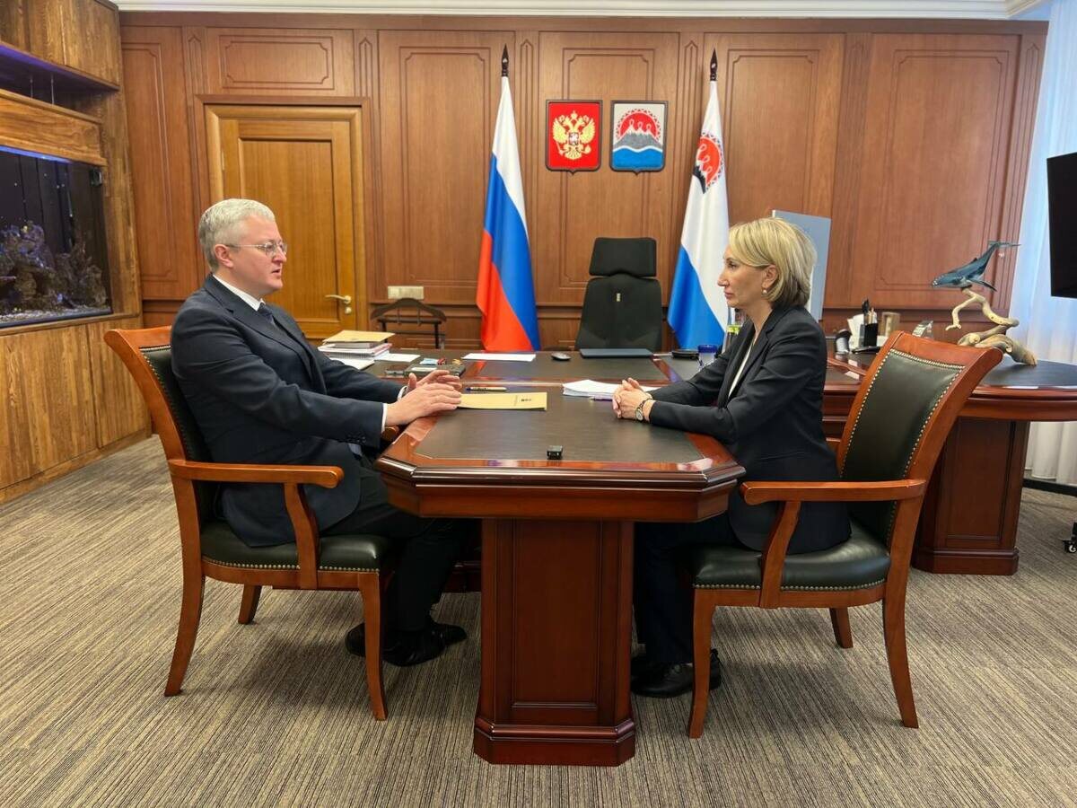 Встреча губернатора Камчатки Владимира Солодова и  Оксаны Герасимовой / kamgov.ru