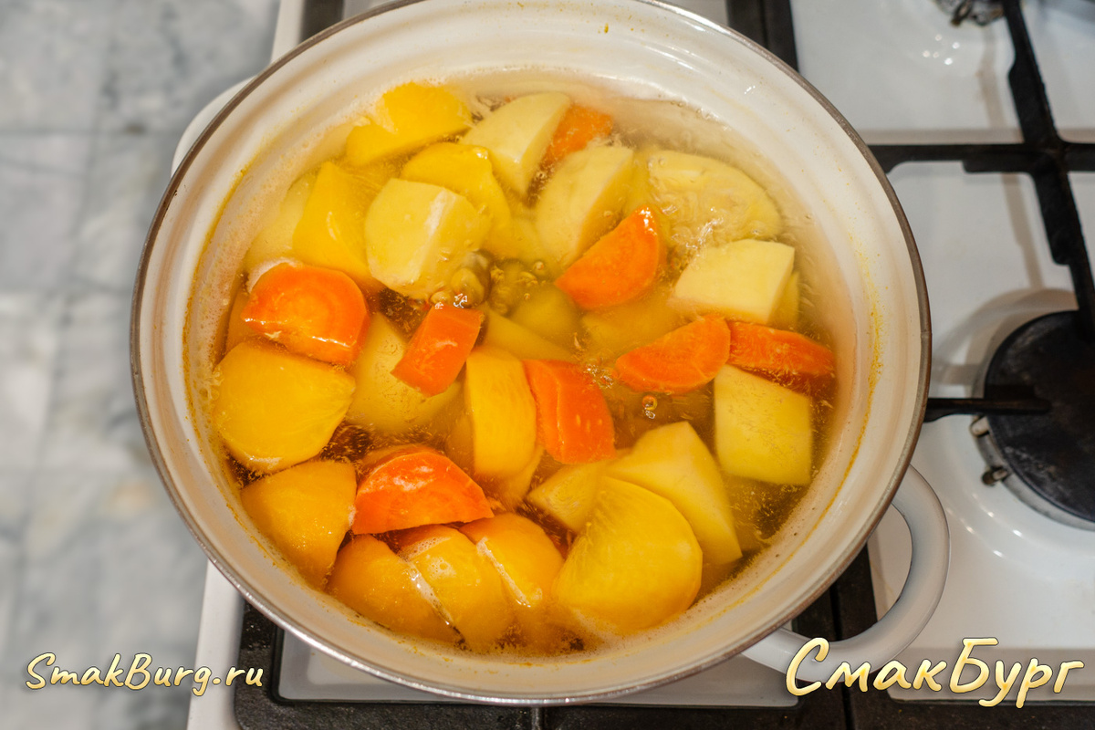 Яркий гарнир быстро и легко готовим на плите!