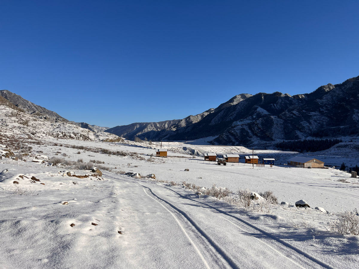Дорога к базе и к Турбинному порогу