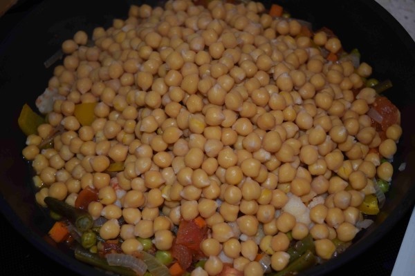 Приготовление Нута с овощами 🤤