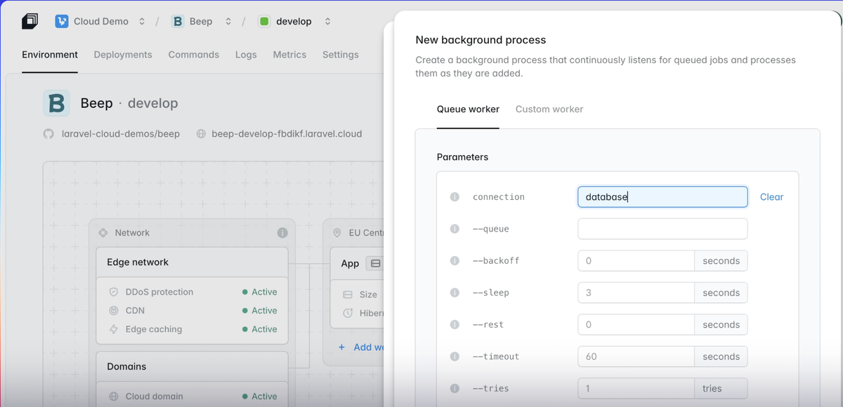 UI Laravel Cloud