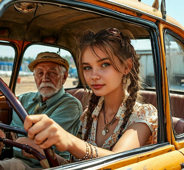 Таня на летних каникулах приезжает в гости к дедушке...