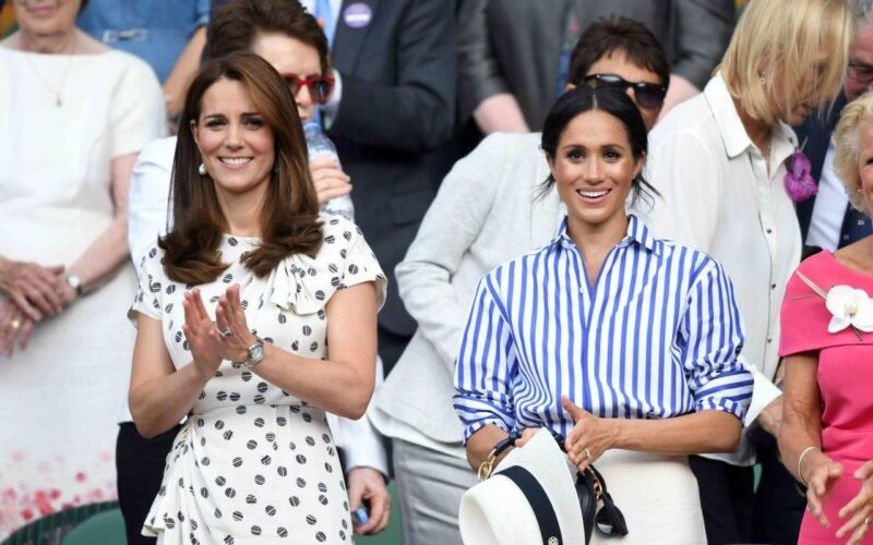 Кейт Миддлтон и Меган Маркл. Фото: yahoo. Фотография взята из открытых источников.  📷
