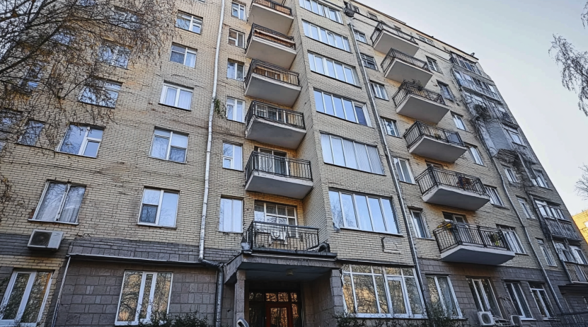 Здание вторичка. Изображение сгенерировано с помощью нейросети Midjourney