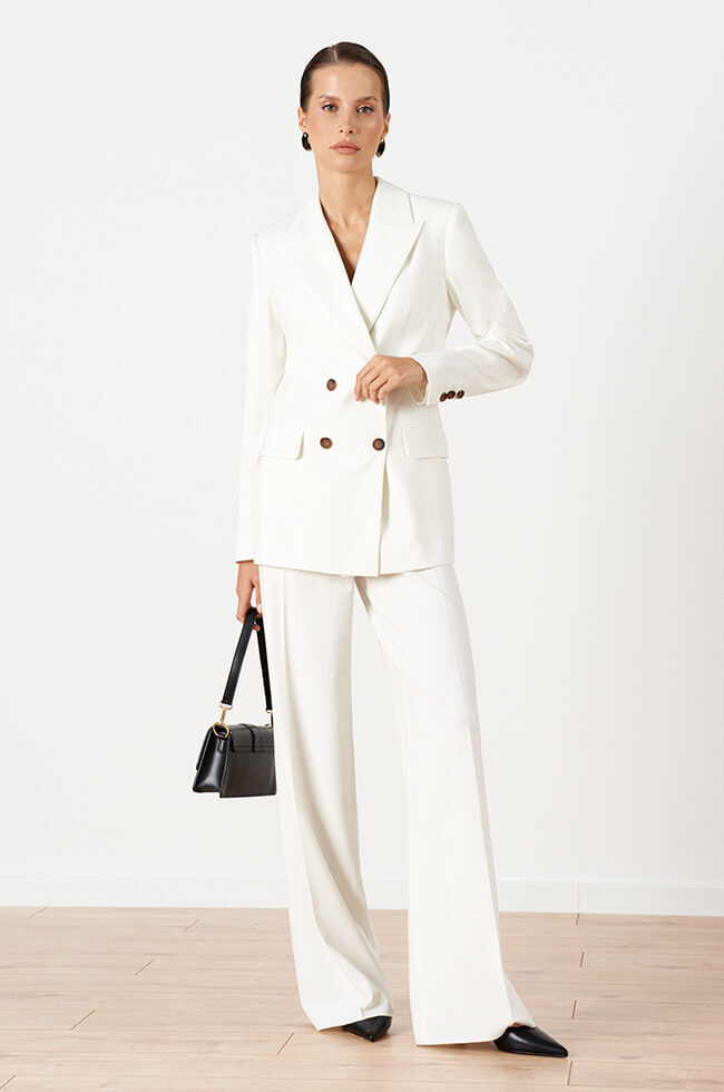 31145 Брюки женские (молочный), 1922 Жакет женский (молочный)