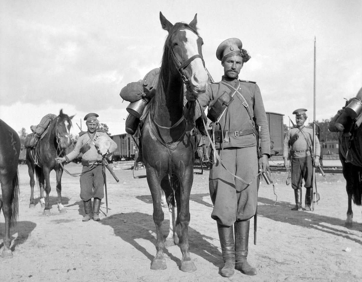 Фото Ивана Тимирязева: донские казаки во время Первой мировой войны.
