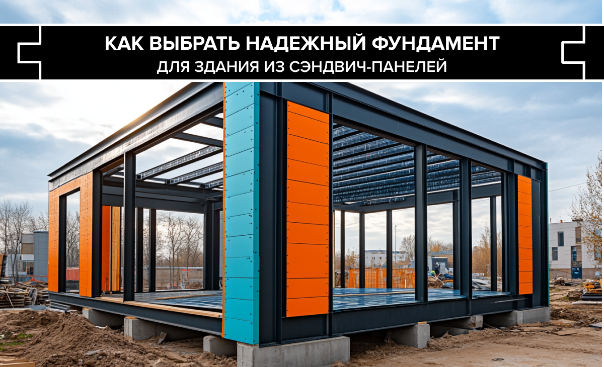Фундамент для зданий из сэндвич-панелей