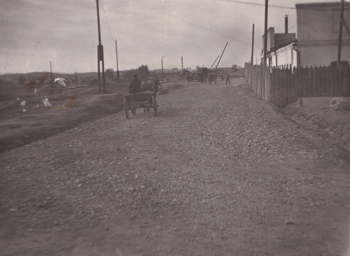 Узел Фрунзе, Выйской и Вогульской в процессе окончания ремонтных работ. 1930-е гг.