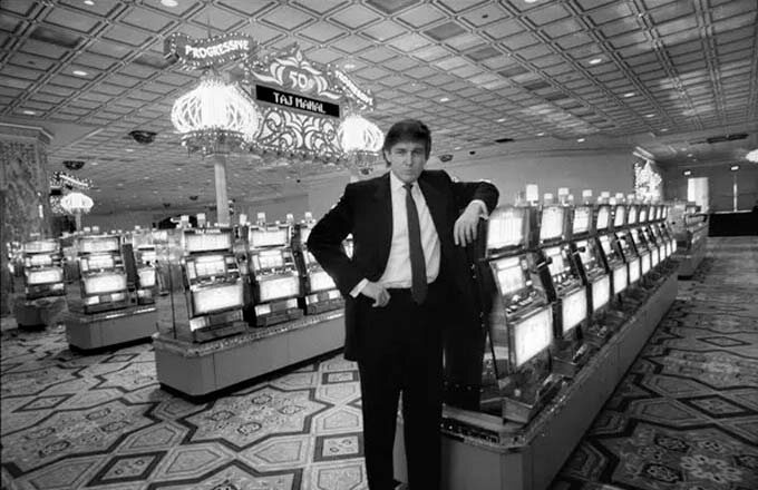 Молодой Дональд Трамп в Атлантик Сити