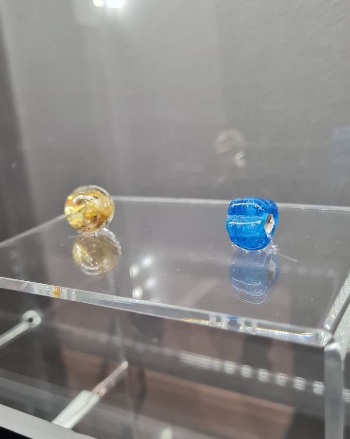 Бусины, стекло, формовка