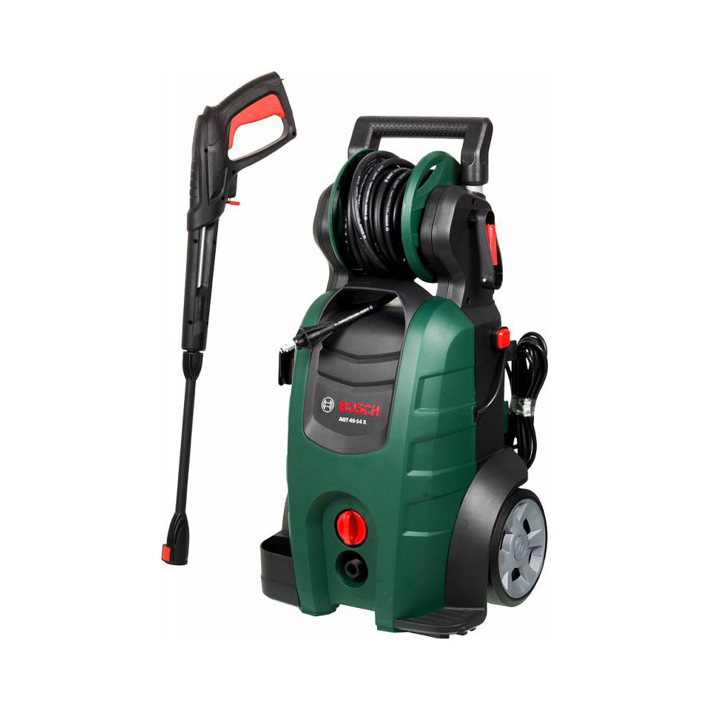 Не знаю, как вам, а мне вот этот простой, но сдержанный дизайн нравится. Сразу видно, что Bosch AQT 45-14 - серьёзная минимойка, а не вот это вот всё от дядюшки Ляо!