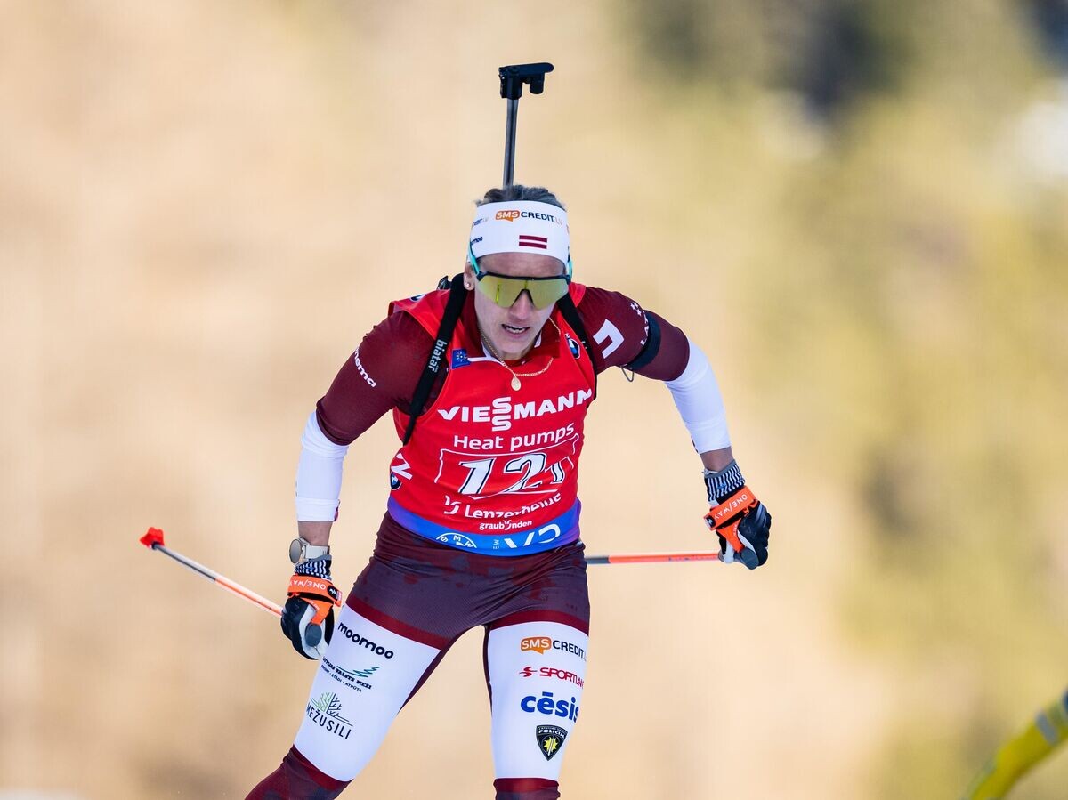    Биатлонистка Байба Бендика© Getty Images / Tom Weller/VOIGT/Contributor