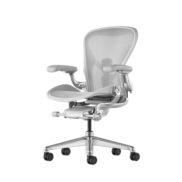 Кресло Herman Miller Aeron Mineral Polished Aluminium