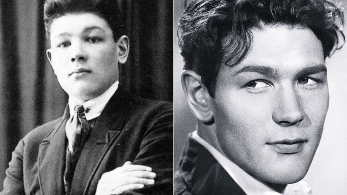 Всеволод Санаев в молодости. Автор коллажа - Глузский Михаил. Фото из открытых источников в интернете.