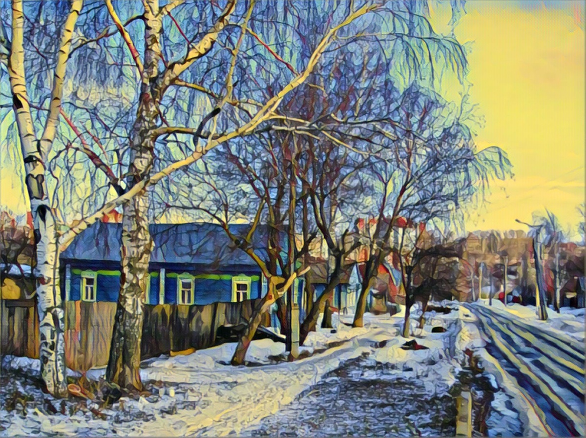 Ранняя весна в деревне