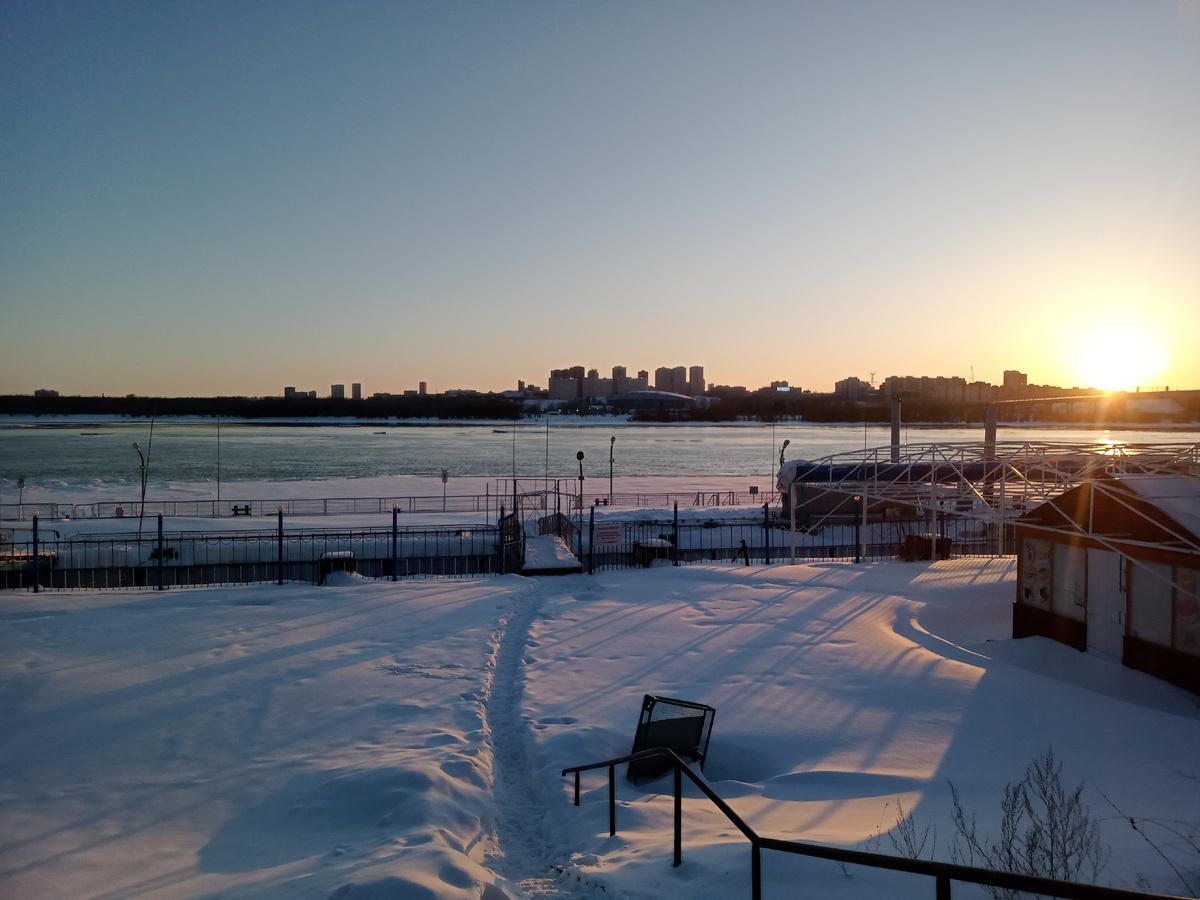 Закат на Оби