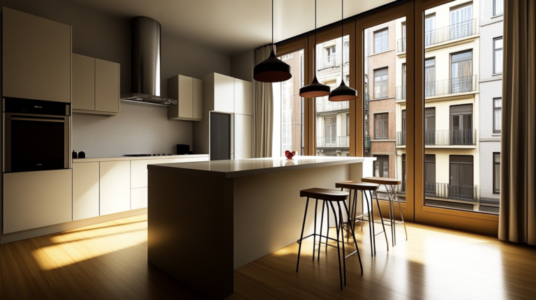    Прямая кухня с островом: функционал и стиль svkuhni77