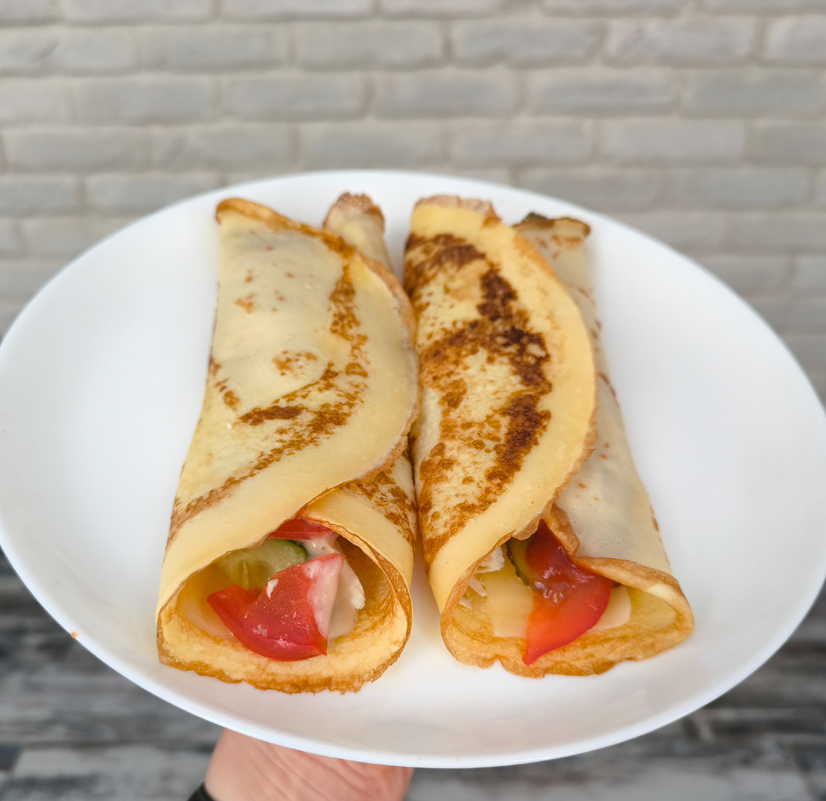 На таких блинчиках я худела всю дорогу)).