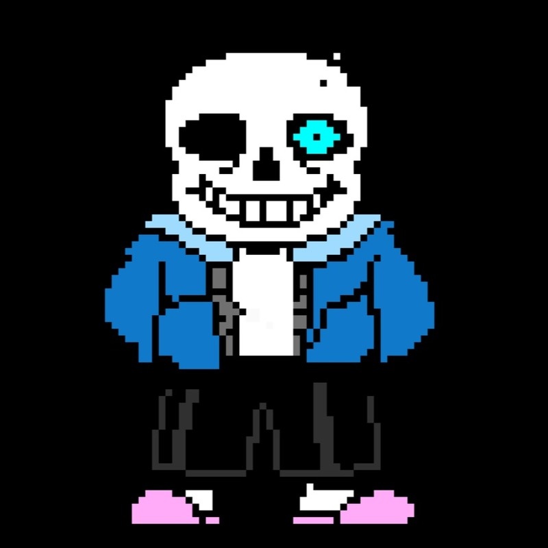 Санс с мигающим глазом