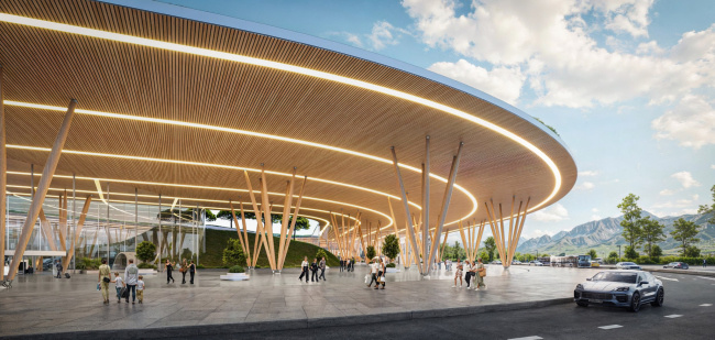 Проект нового аэропорта. Источник: archi.ru