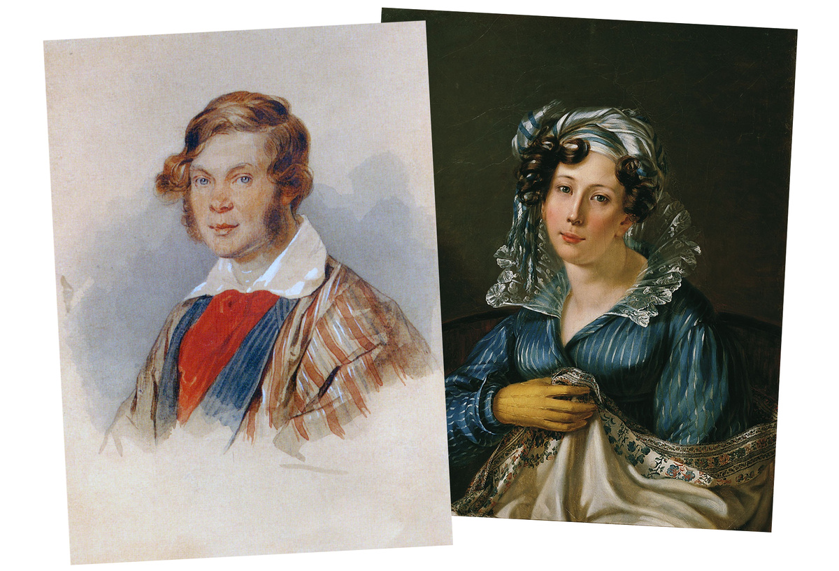  Парные портреты супругов Вяземских.