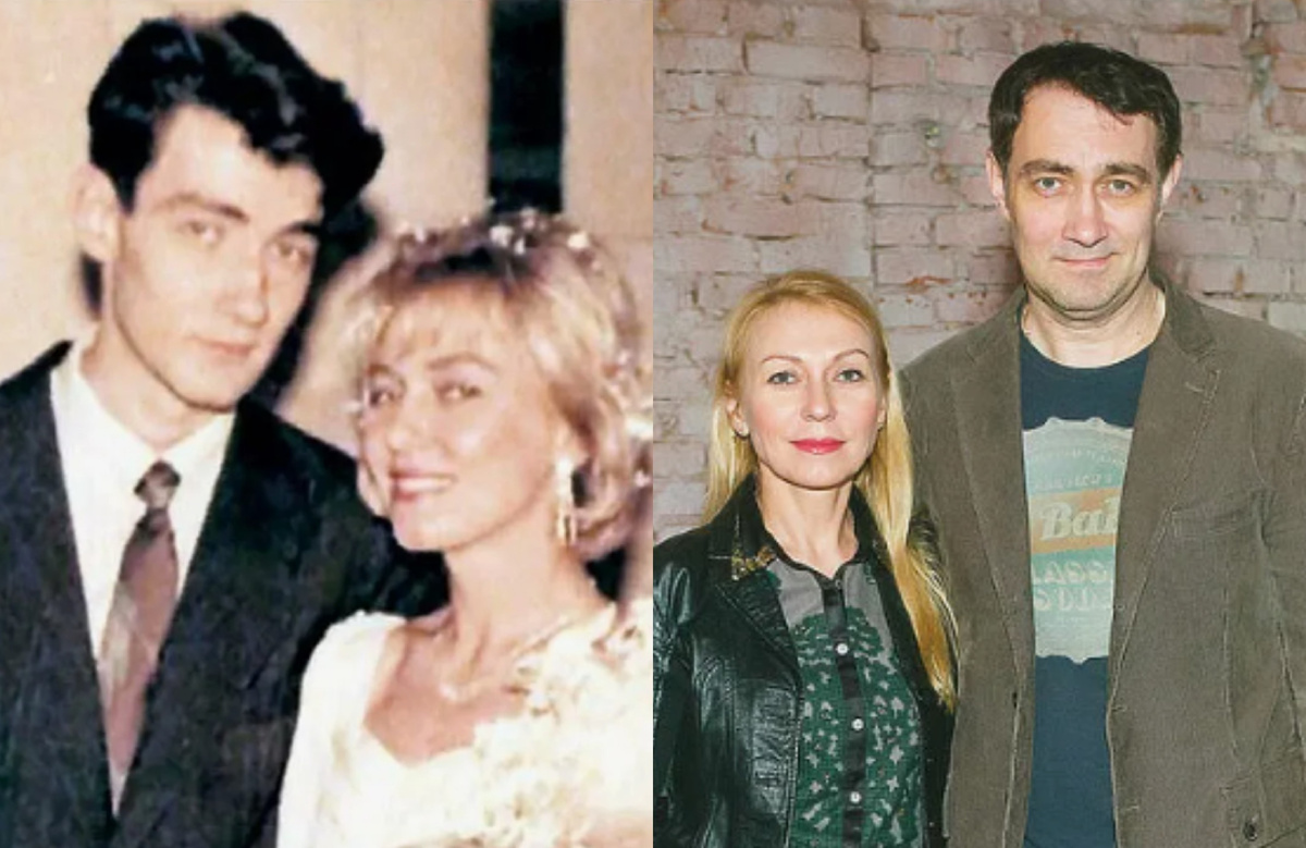 на фото Константин и Ольга Юшкевич в молодости и сейчас 