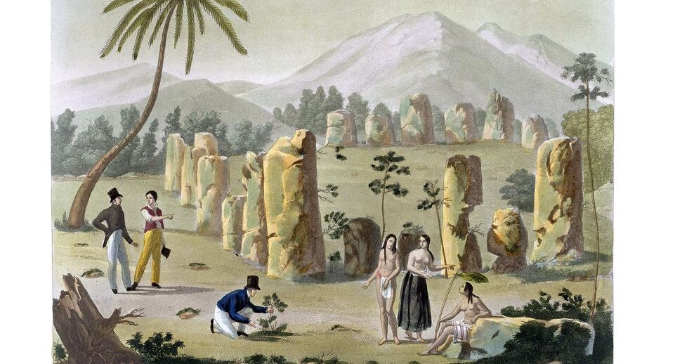    Открытка с видом острова Тиниан, приблизительно 1820–1839 годы. Stapleton Historical Collection / Global Look Press