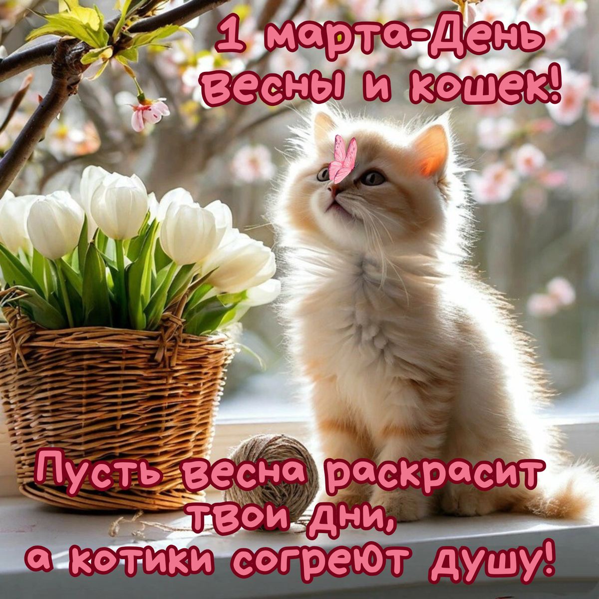 1 марта — День весны и кошек!