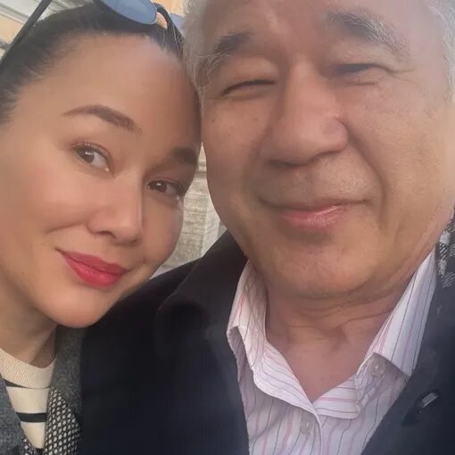 Фото: Евгения с отцом 