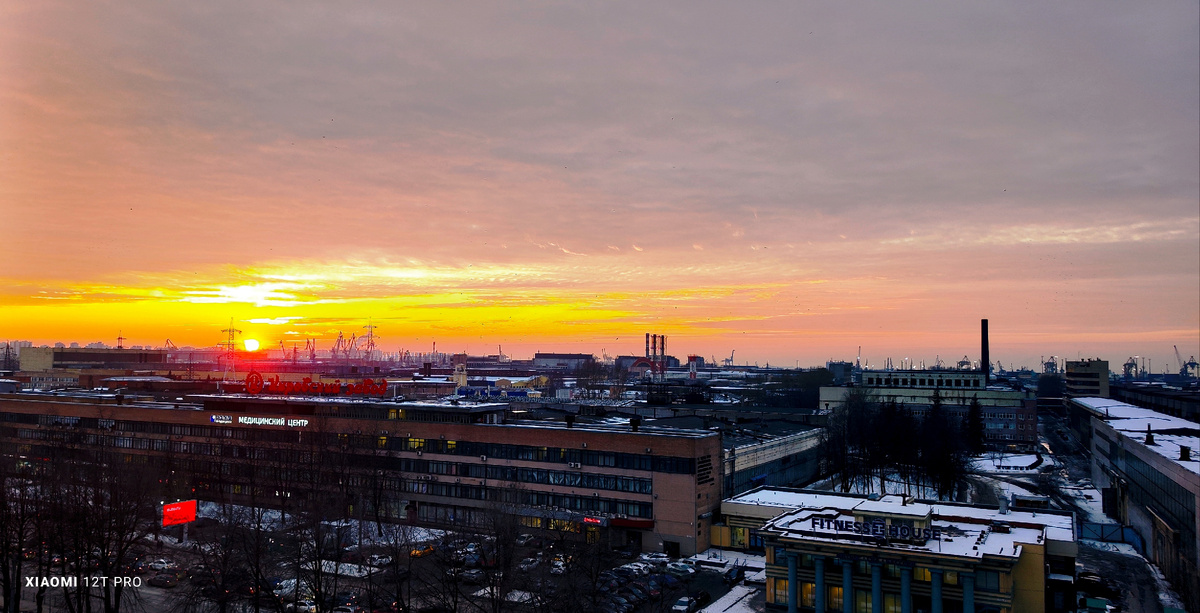 Санкт-Петербург вечерний закат.