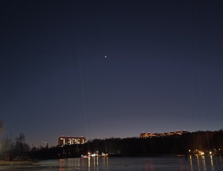 Венера в январе 2025 года в Балашихе. Фото - О.Шатурова