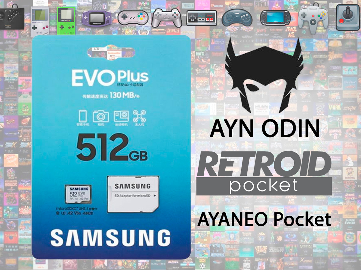 microSDXC Samsung 512gb EVO Plus