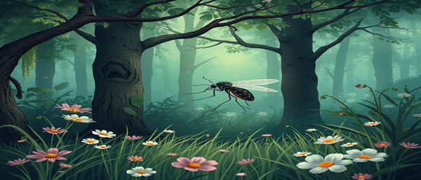 комар в лесу