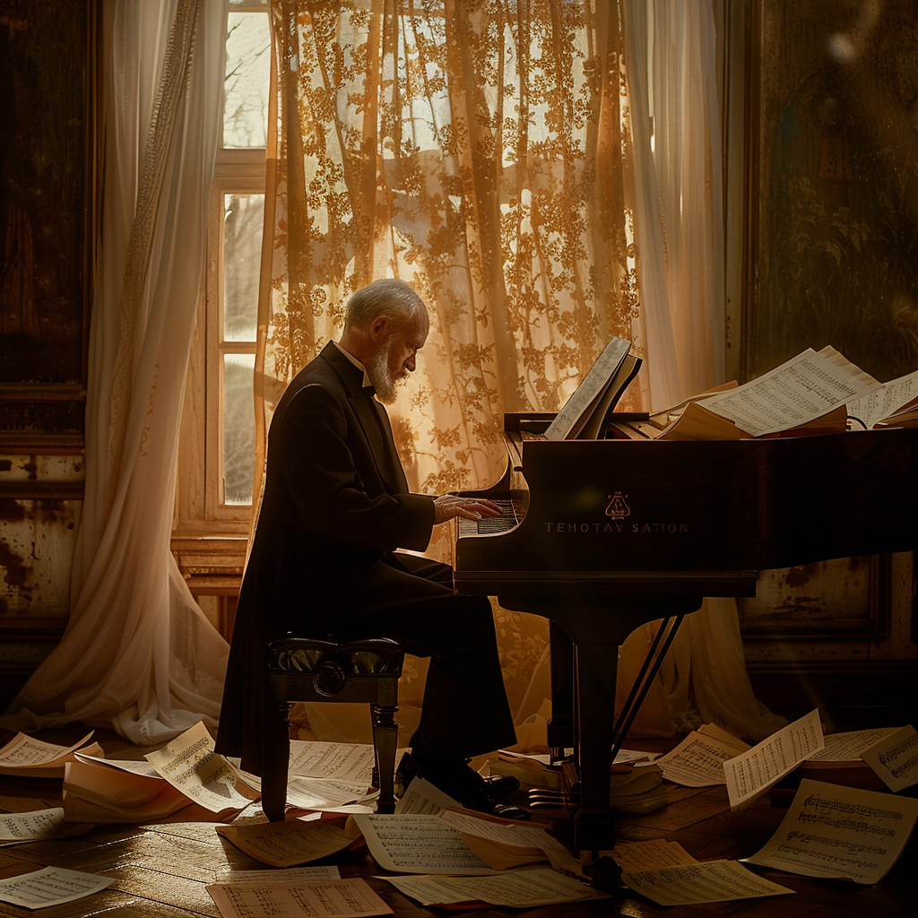 Моя фантазия на тему о Чайковском с помощью нейросетей