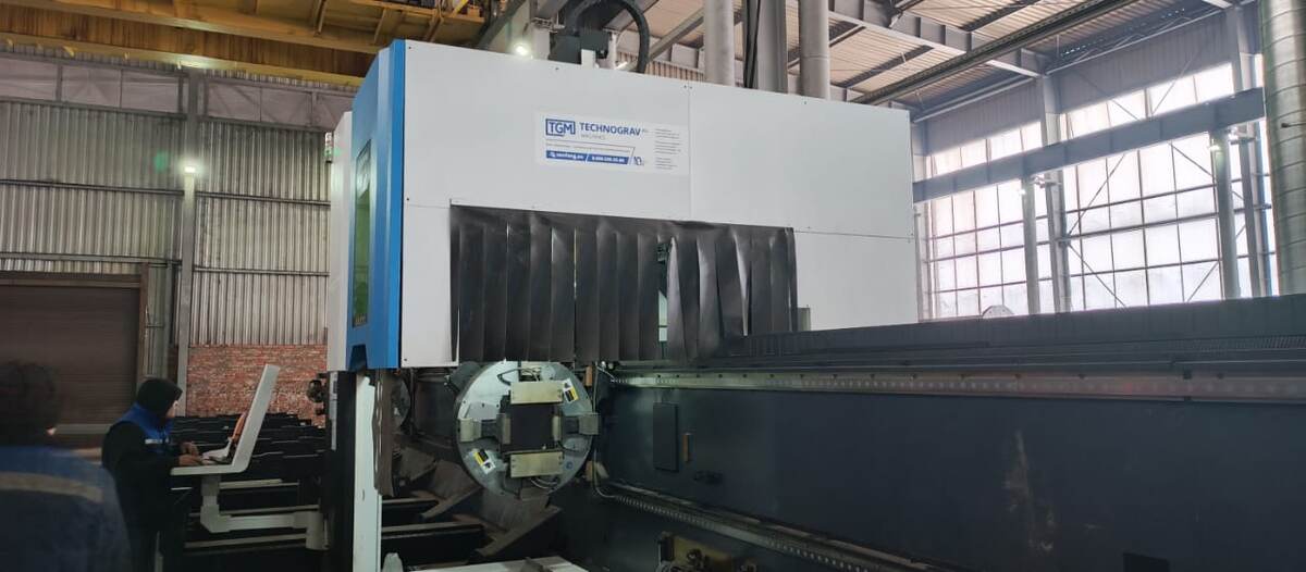 В Республике Адыгея запущен высокомощный лазерный труборез Senfeng с возможностью резки заготовок до 12 метров и под углом до 45°