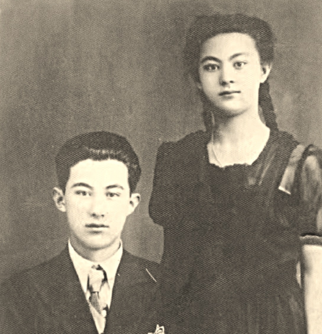 Галина с братом.