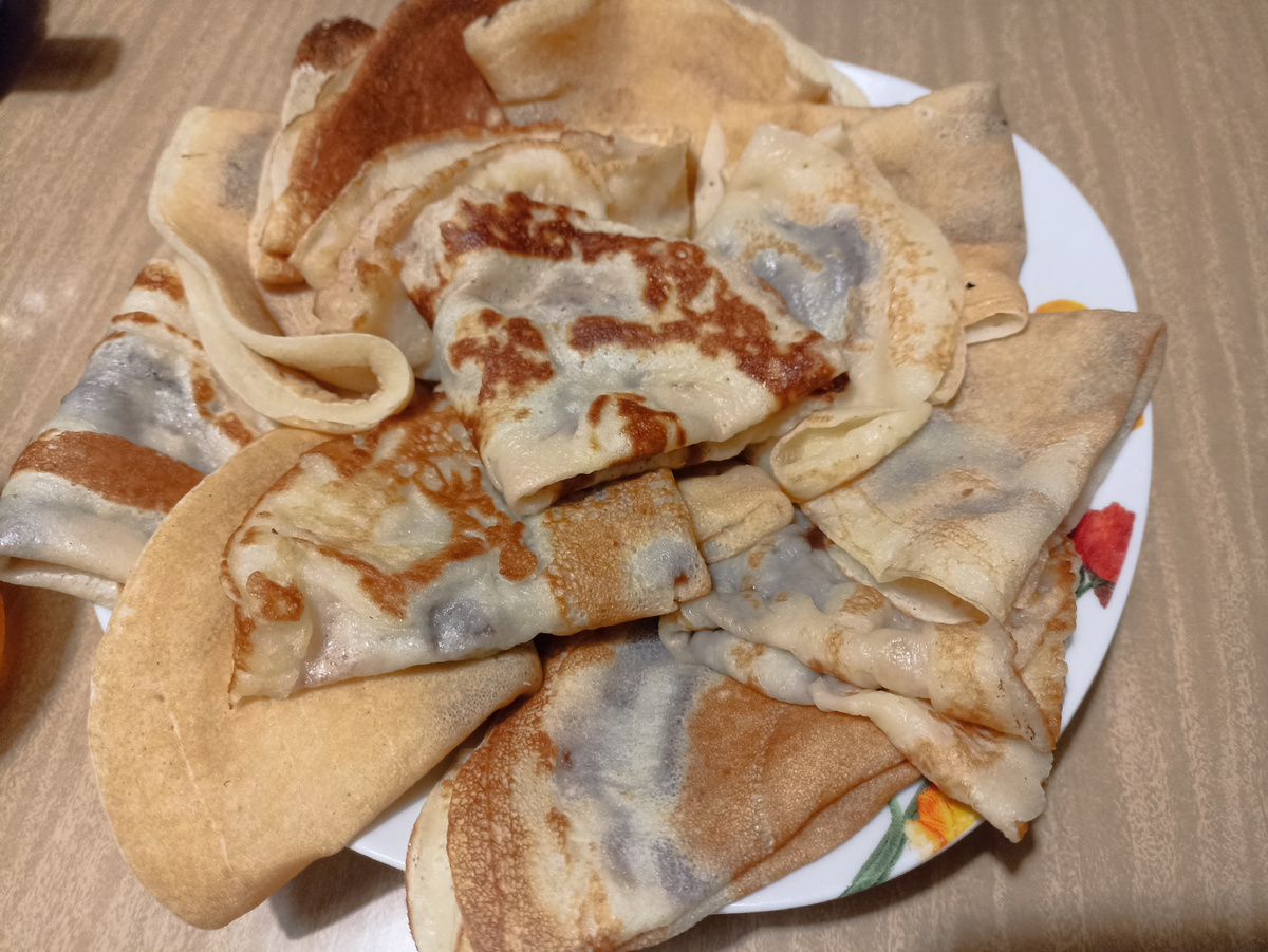 Блины с шоколадным сыром