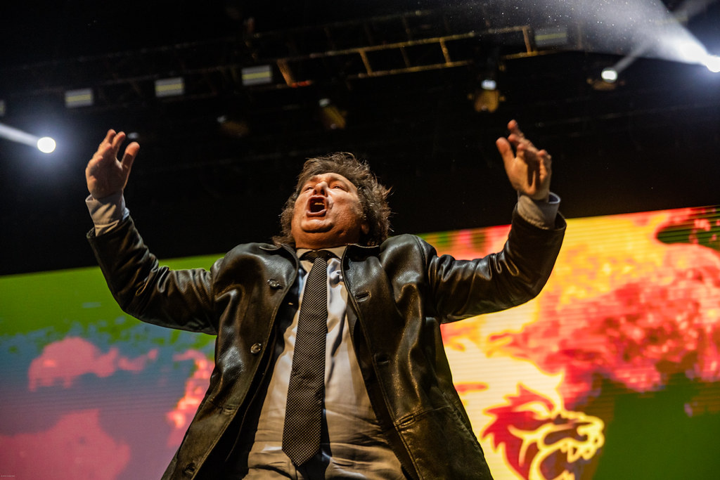 Хавьер Милей. Фото: Oliver Kornblihtt / Mídia NINJA